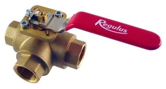 Regulus Zónový ventil kulový třícestný VZK M 320 L 3/4F - 19841 - 19832 - 1" F