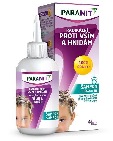 Paranit Radikální šampon + hřeben