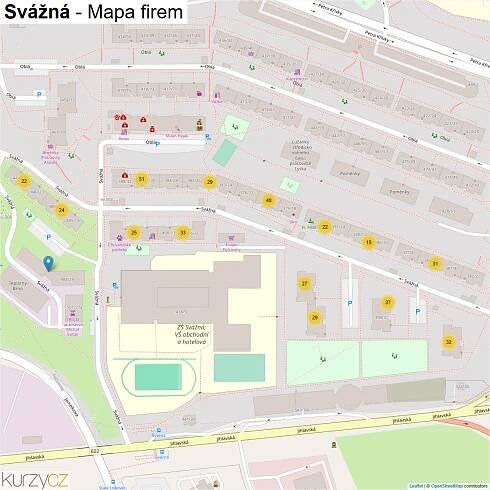 Svážná - mapy | Kurzy.cz