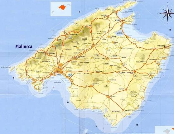 Přehledná mapa Mallorky aktualizovaná 2025 | Levnocestovani.cz