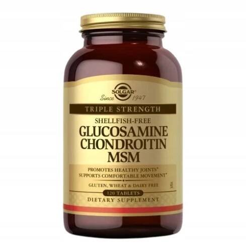 SOLGAR Glukosamin, Chondroitin, MSM (120 tablet)