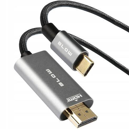 ADAPTÉR KABEL ADAPTÉR HDMI USB-C 3.1 4K MACBOOK MHL PLETENINA 200 cm 2 m