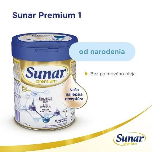 3x SUNAR Premium 3 Mléko batolecí 700 g