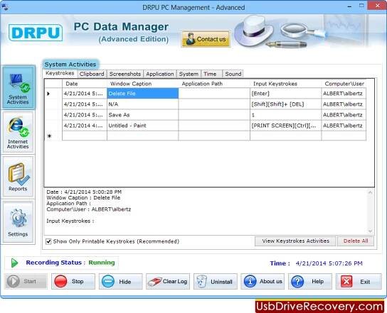 Advance Keylogger Software