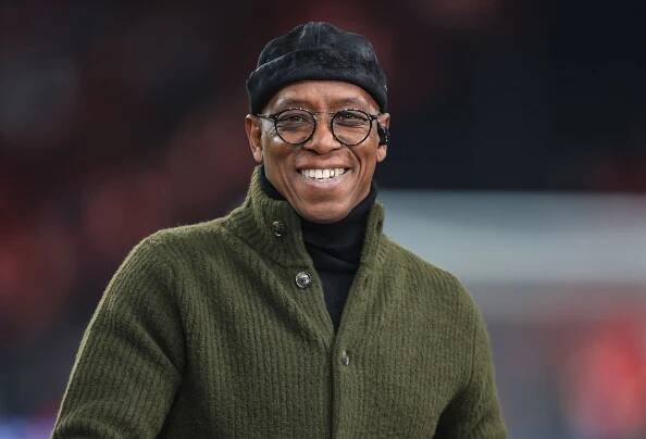 Ian Wright at Wembley Stadium.