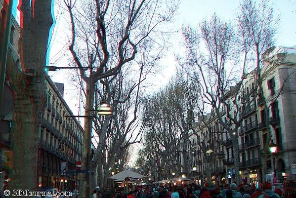 Barcelona - La Rambla - 3D galerie míst světa