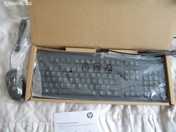 Set HP klávesnice a myš USB nové - Praha 4 - Bazar