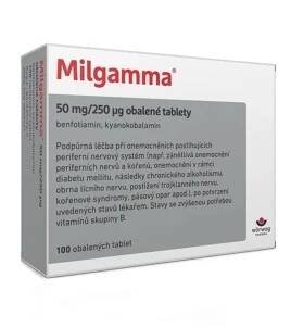 MILGAMMA 100 obalených tablet (Léky na bolest zad a zdravotnické prostředky)