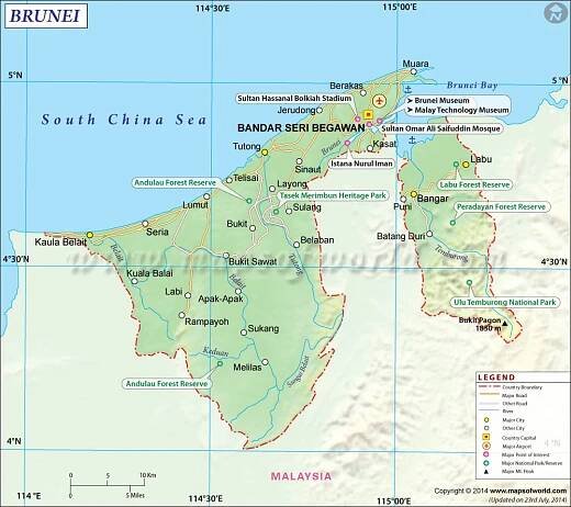 Brunei Map