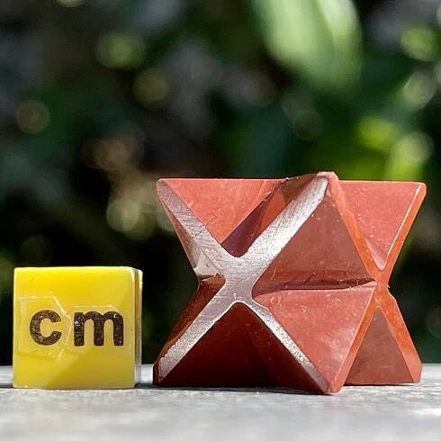 Red Jasper Merkaba Star - Powerful Stone for Grounding and Protection