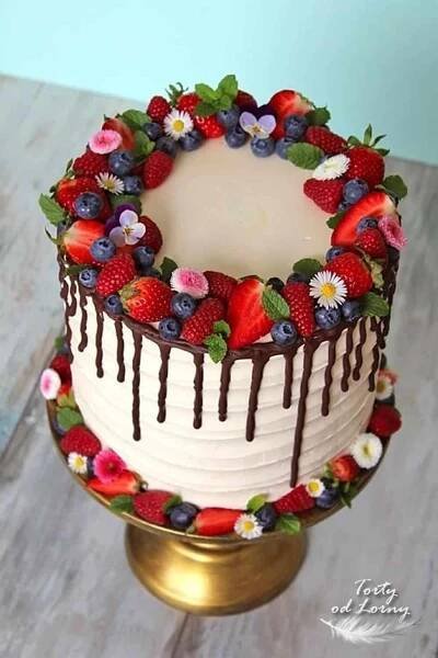 Tarta decoracion fruta