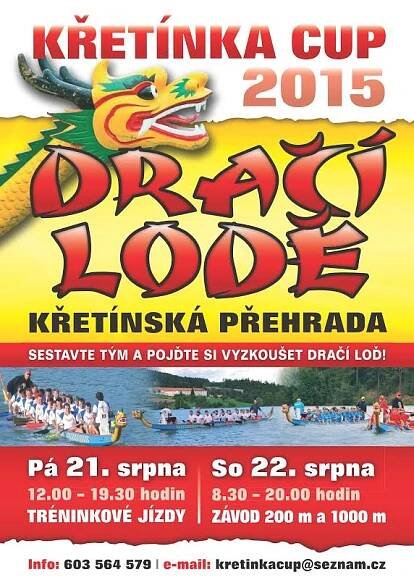 Křetínka Cup 2015 - závody dračích lodí nedaleko Letovic | Vyletnik.cz