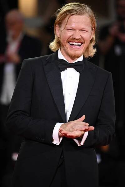 Jesse Plemons attends the "Bugonia" red carpet during the 82nd Venice International Film Festival on August 28, 2025 