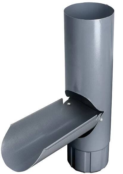 PROBAU Okapová klapka ocel; šedá; ø 87 mm