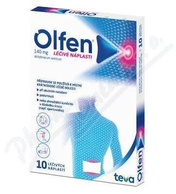 Olfen 140mg léčivé náplasti 10ks