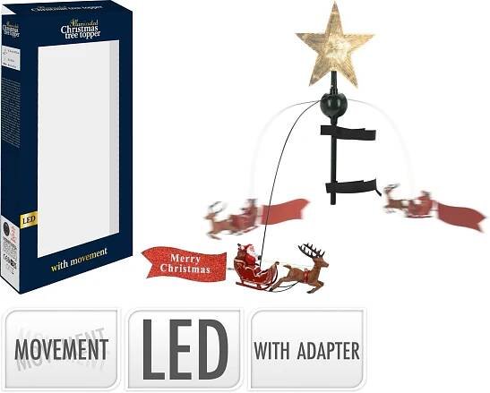 Špice na vánoční stromek hvězda s LED a otočnými prvky, 22 x 8 x 51 cm nakoupit u OBI