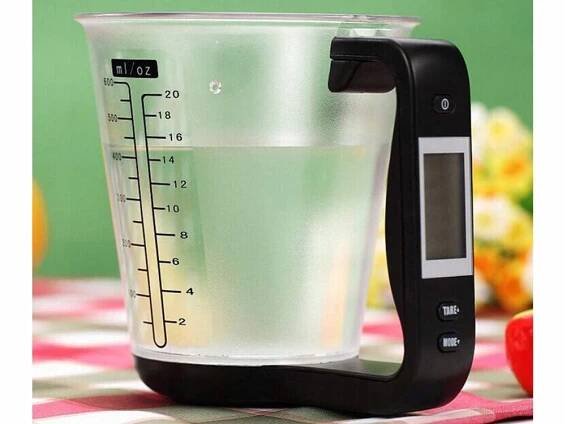 Verk 07242 Digitální kuchyňská odměrka 1kg/1g, černá Značka Verk Group