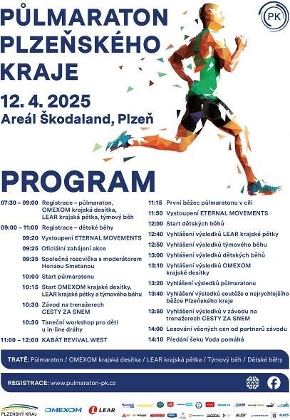 Půlmaraton Plzeňského kraje doprovází dopravní omezení. Vyražte včas!