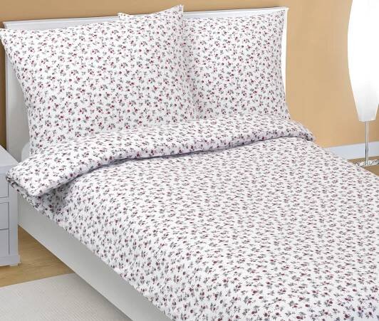 BELLATEX Povlečení flanelové Červená 140x200, 70x90 cm