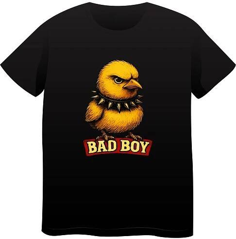 Tričko Bad Boy Vtipný potisk Dárek pro muže k narozeninám R-3XL Barva černá