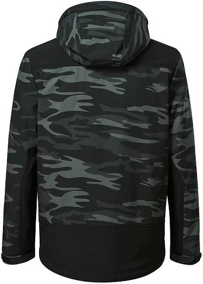 Pánská zimní softshellová bunda Camo Vertex