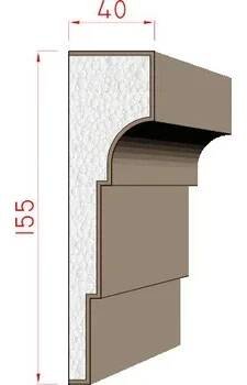 Dekora-Stuck Šambrána 155x40mm