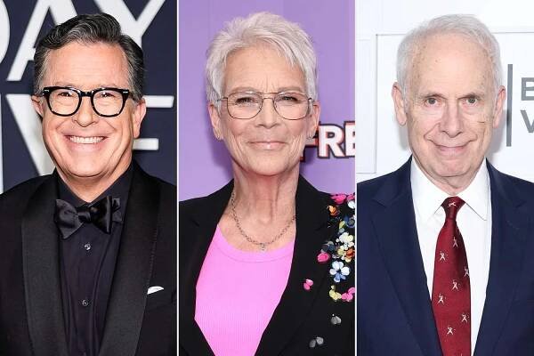 Jamie Lee Curtis calls out Stephen Colbert for being 'in love with' her husband Christopher Guest
