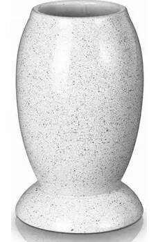 Keramická váza na hrob bílá 22 cm
