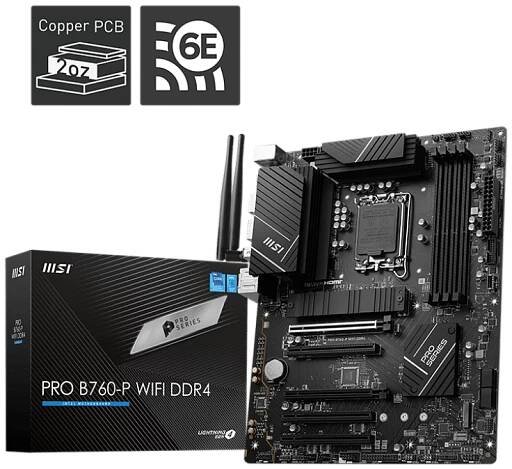 MSI PRO B760-P WIFI DDR4 Box View