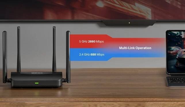 Router Mercusys MR25BE Wi-Fi 7 BE3600 (MR25BE) černý | DATART
