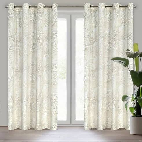 ZATEMŇOVACÍ ZÁVĚS NA KROUŽCÍCH LIMITED COLLECTION LUNA2 140X250 CM BÍLÁ jen za 412 Kč