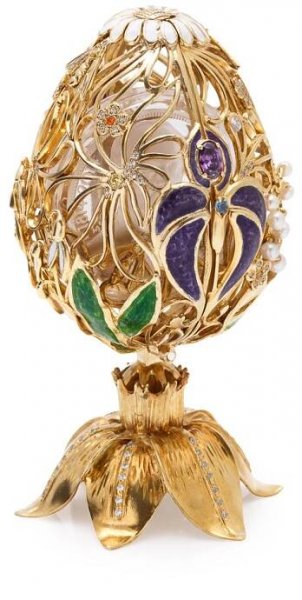 Originální klenot na téma Jaro se stříbrnou mincí Gustav Fabergé proof | Česká mincovna