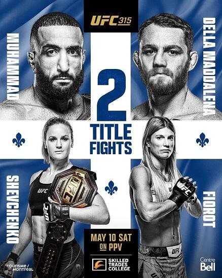 UFC 315 poster 