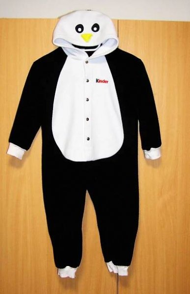 N7505 KINDER PINGUÍ - dětský kostým od Kinder vel.110/116