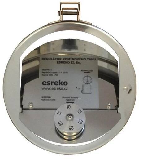 ESTECH - ESREKO II. Ex. - regulátor komínového tahu 150mm