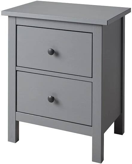 IKEA HEMNES Komoda 2 zásuvky šedá 54x66 cm