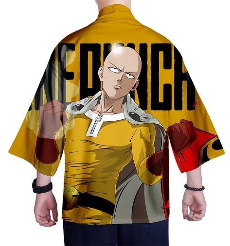 One Punch Man - 3D Printing Saitama Anime Cosplay Costume Summer Kimono