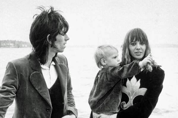 Keith Richards Anita Pallenberg and Baby Son Marlon in Helsinki 1970Various