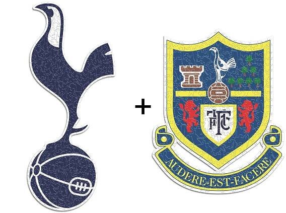 2 PACK Tottenham Hotspur FC® Logo + Retro Logo