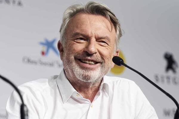 Actor Sam Neill attends a press conference during day 9 of the 52nd edition of the Sitges Fantastic Film Festival on October 11, 2019 in Sitges, Spain.