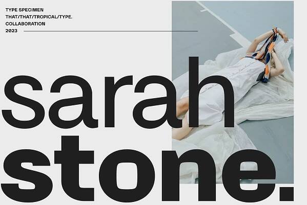 honey chrome variable font in two weights over an image of a woman on a tennis court