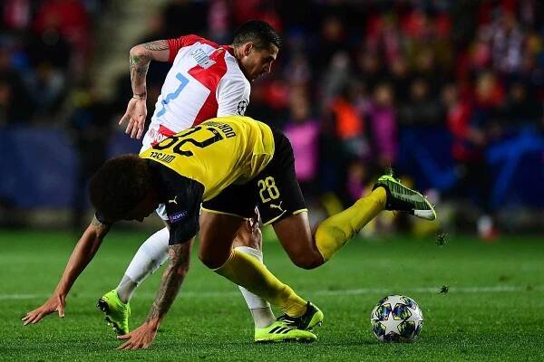 Utkání druhého kola skupinové fáze Ligy mistrů - SK Slavia Praha vs. Borussia Dortmund