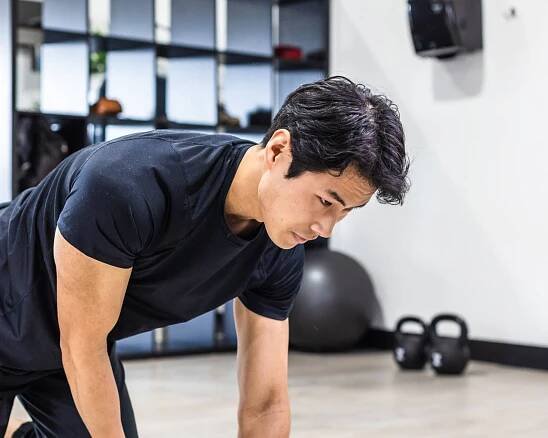working on pain management with kinesiologist