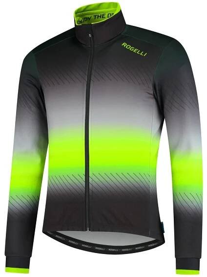 Ultralehká cyklistická bunda Rogelli SOUL, černo-zelená | Rogelli.cz