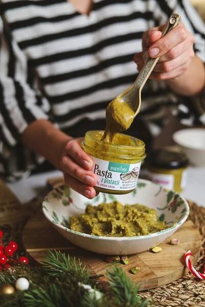 PISTÁCIOVÁ PASTA KRÉM Z PISTÁCIÍ 200 g - PŘÍRODNÍ 100% PISTÁCIE Obchodní název Pasta pistacjowa
