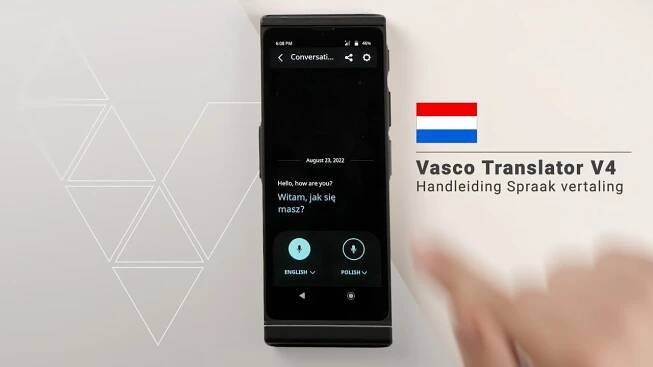 Vasco Translator V4 Handleiding: Hoe werkt de functie Stem vertaling?