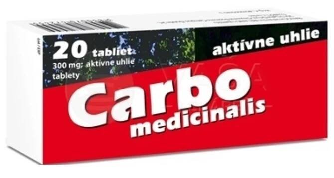 CARBO Medicinalis 300 mg 20 tabliet