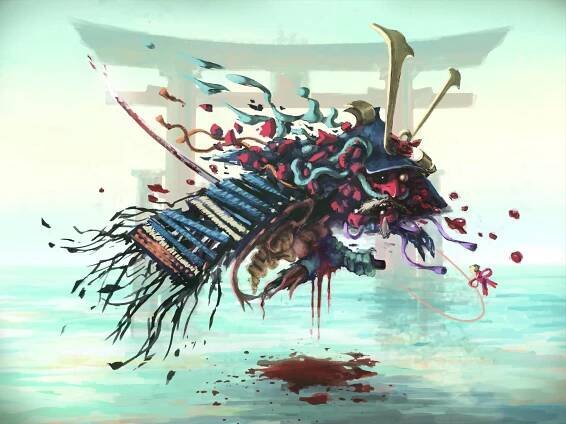 Samurai Demon Seppuku Artwork Wallpaper