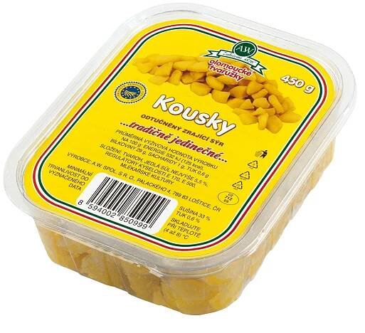 Olomoucké tvarůžky Kousky 450 g - Tvarůžky