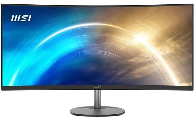 Monitor MSI PRO MP341CQ 34",LED podsvícení, VA panel, 1ms, 3000: 1, 300cd/m2, 3440 × 1440, - šedý